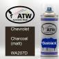 Preview: Chevrolet, Charcoal (matt), WA207D: 400ml Sprühdose, von ATW Autoteile West.